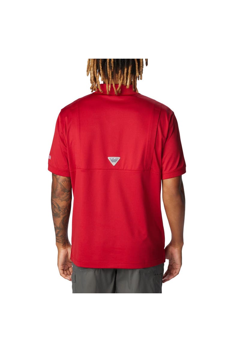Men's Columbia Cardinal Arkansas Razorbacks PFG Tamiami Omni-Shade Polo, Alternate, color, Cardinal