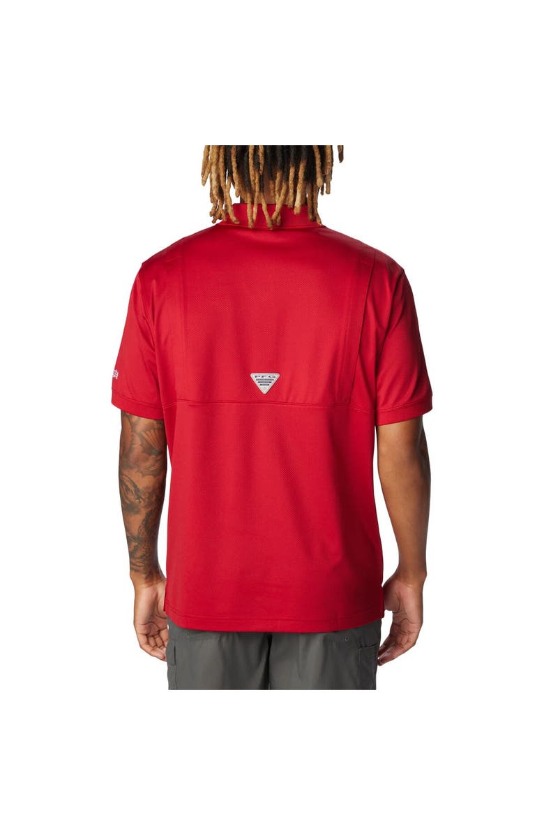 Columbia Men's Columbia Cardinal Arkansas Razorbacks PFG Tamiami Omni-Shade Polo, Alternate, color, Cardinal
