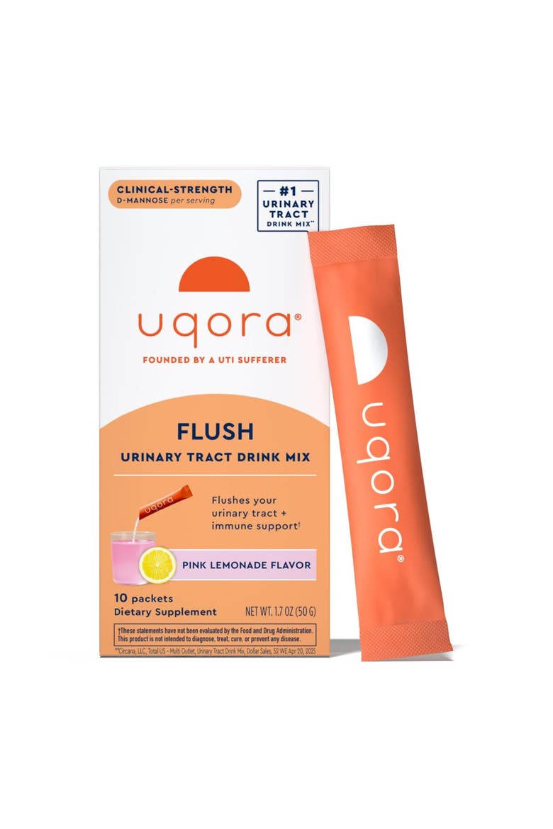 Flush - Urinary Tract with D-Mannose, Vitamin C, Vitamin B6, Potassium, Magnesium & Calcium Gluten Free & Vegan Pink Lemonade Flavor, Main, color, None