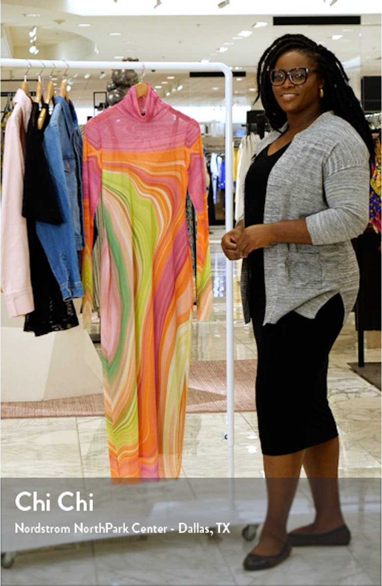 Shailene Long Sleeve Mesh Dress, sales video thumbnail