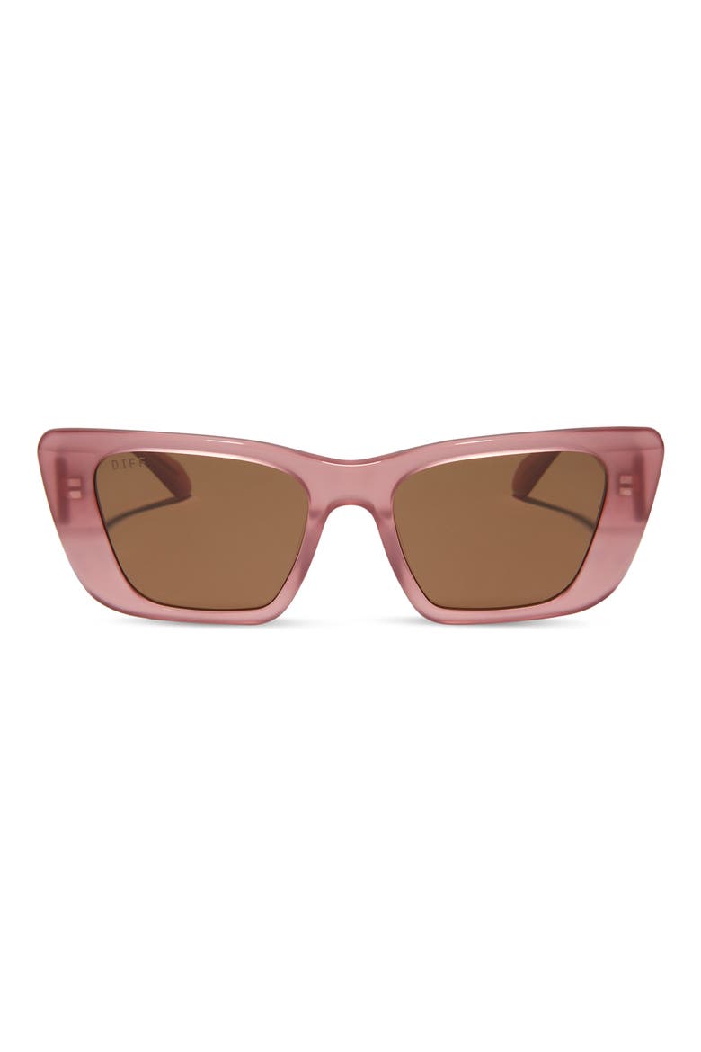 Aura 51mm Cat Eye Sunglasses, Alternate, color, OLIVE
