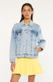 KanCan Illanie Oversized Denim Jacket