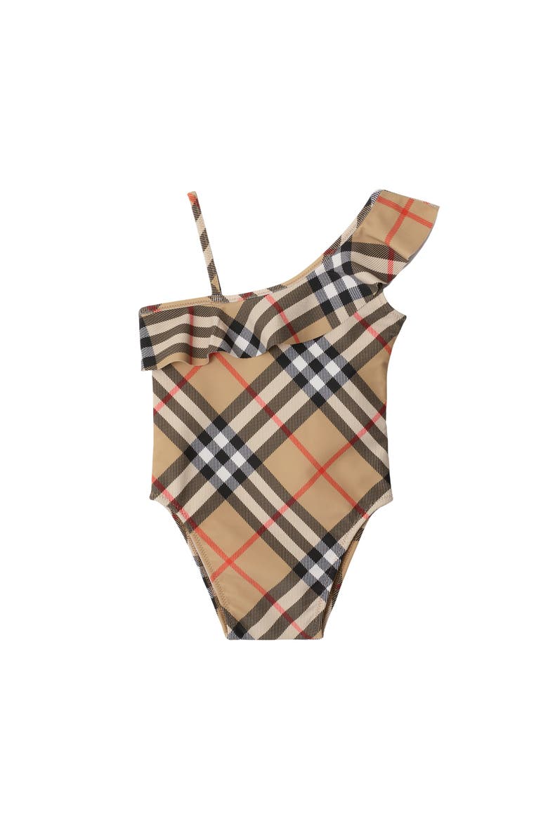 Burberry Check Swimsuit, Main, color, 