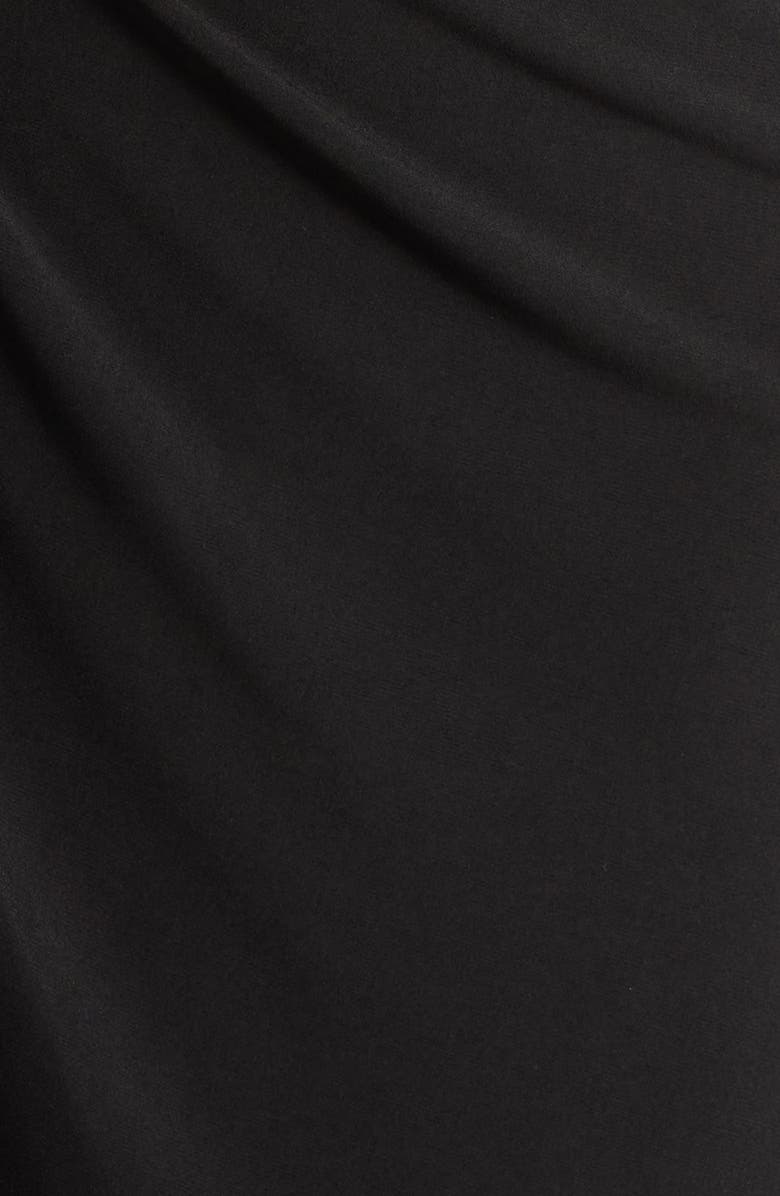 Connected Apparel Cap Sleeve Maxi Dress, Alternate, color, Black