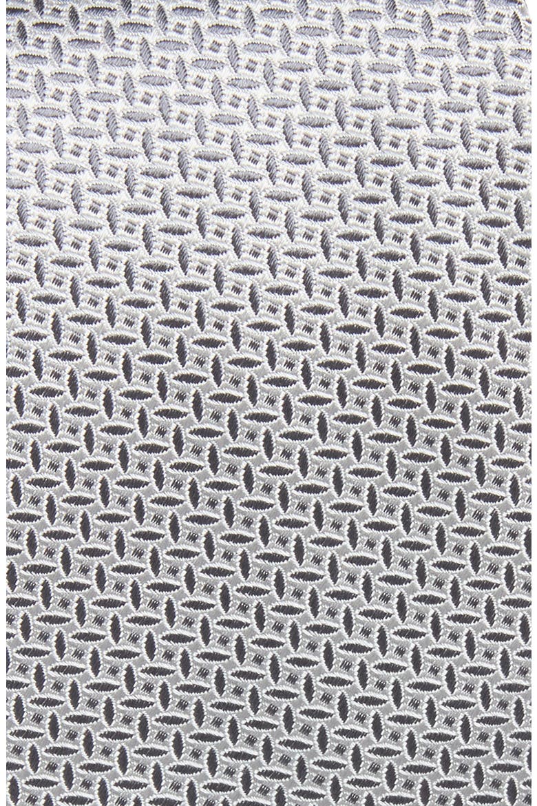 Geometric Silk Tie, Alternate, color, LIGHT GREY