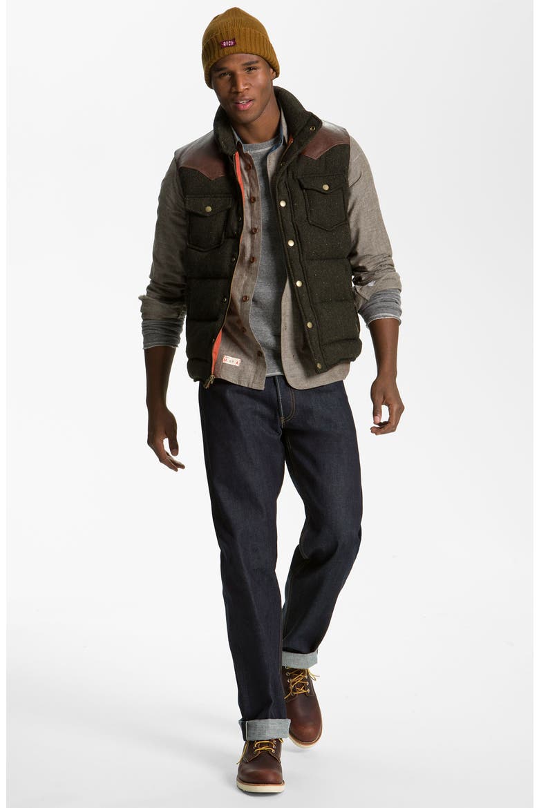'501®' Straight Leg Jeans, Alternate, color, RIGID SELVEDGE