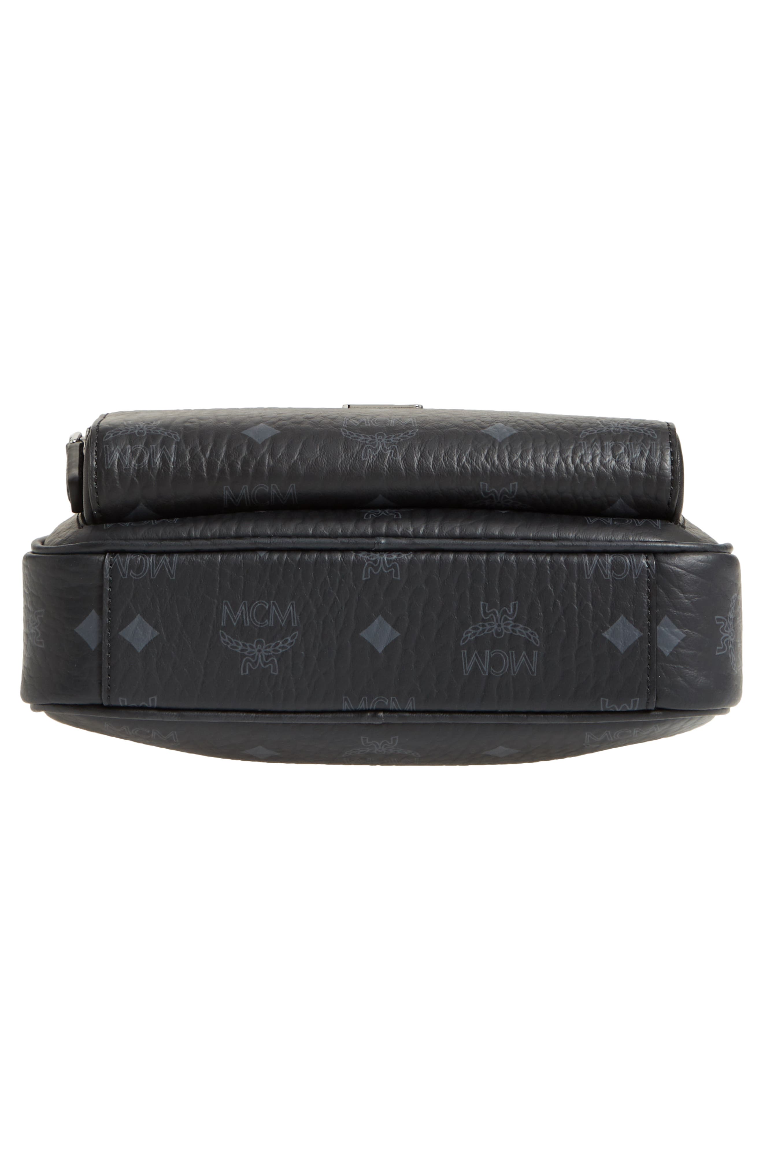Aren Crossbody in Visetos, Alternate, color, BLACK