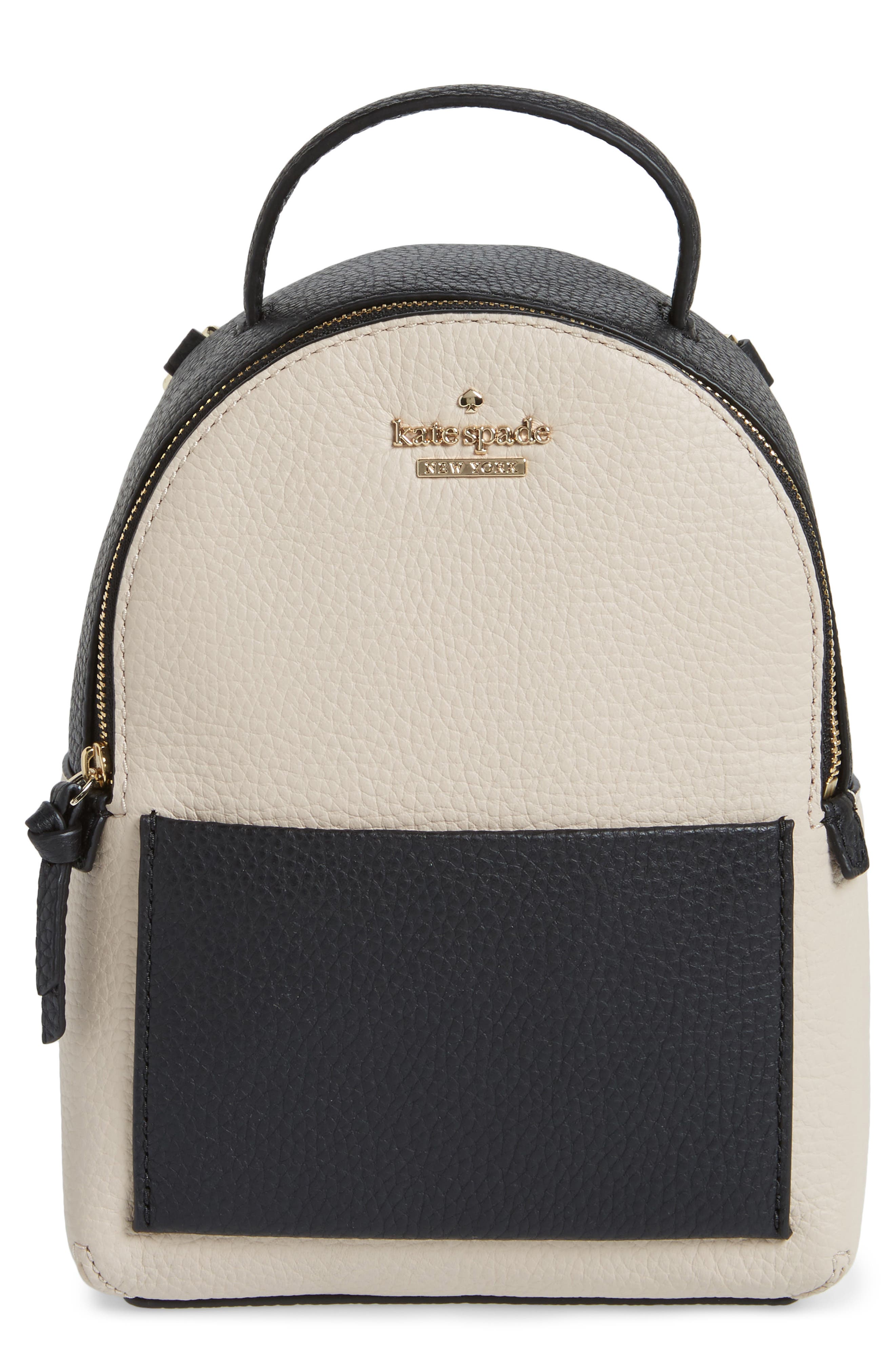 Kate Spade New York jackson street merry convertible leather backpack, Main, color, 