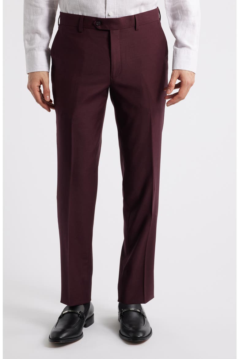 Matteo Slim Fit Burgundy Wool Suit, Alternate, color, MERLOT