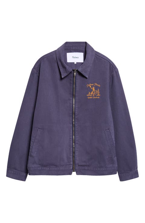 Western Embroidered Cotton Zip Jacket