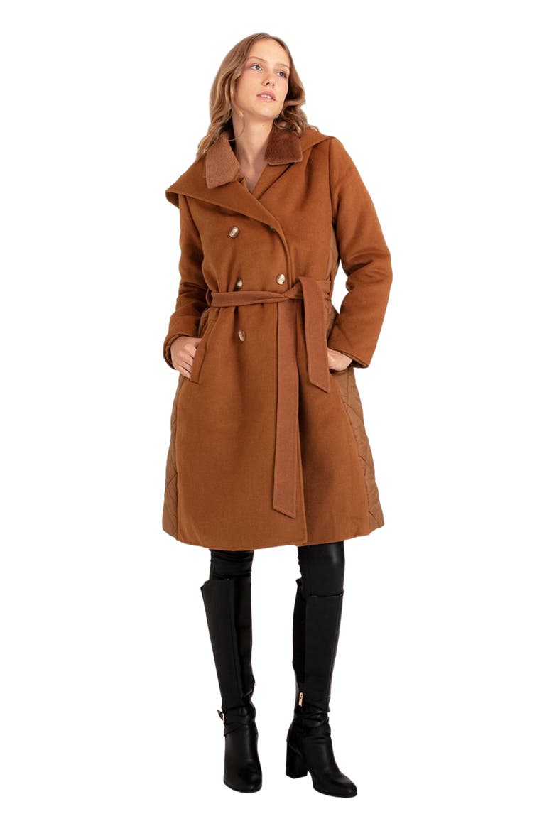 Walk Me Home Convertible Coat, Alternate, color, Camel