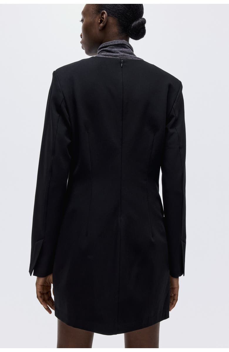 H&M Short Dress, Alternate, color, Black