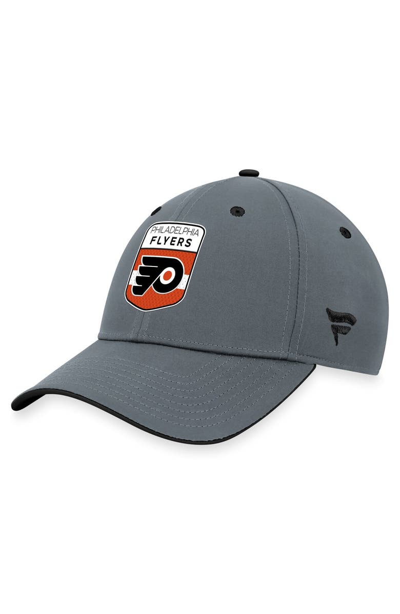 FANATICS Men's Fanatics Branded  Gray Philadelphia Flyers Authentic Pro Home Ice Flex Hat, Alternate, color, 