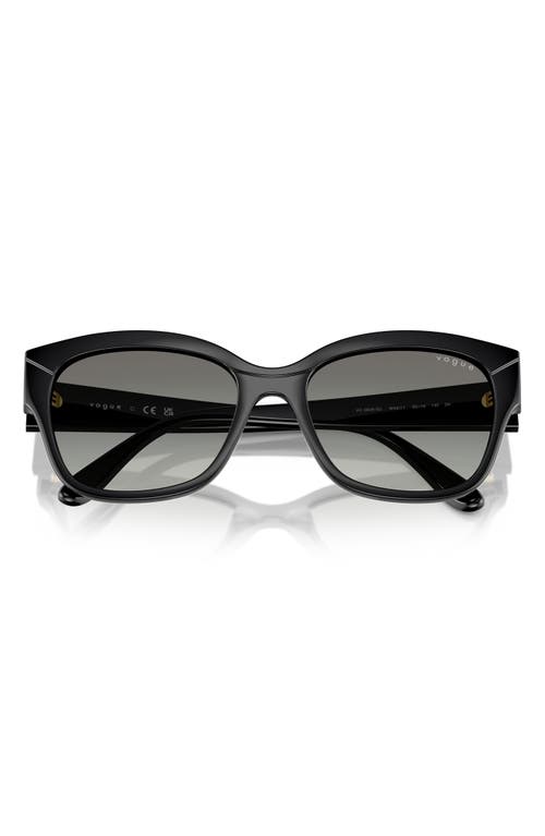 Vogue 55mm Polarized Gradient Butterfly Sunglasses