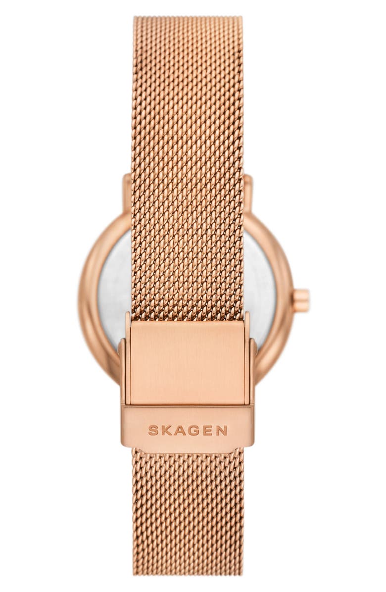 Skagen Signature Lille Mesh Strap Watch & Leather Straps Gift Set, 00mm, Alternate, color,