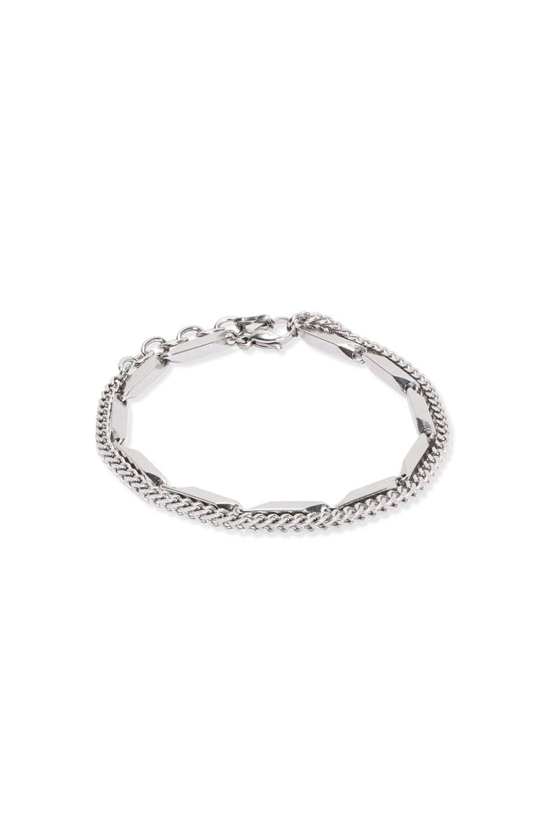 COEUR DE LION Twisted Layers Bracelet, Main, color, Silver