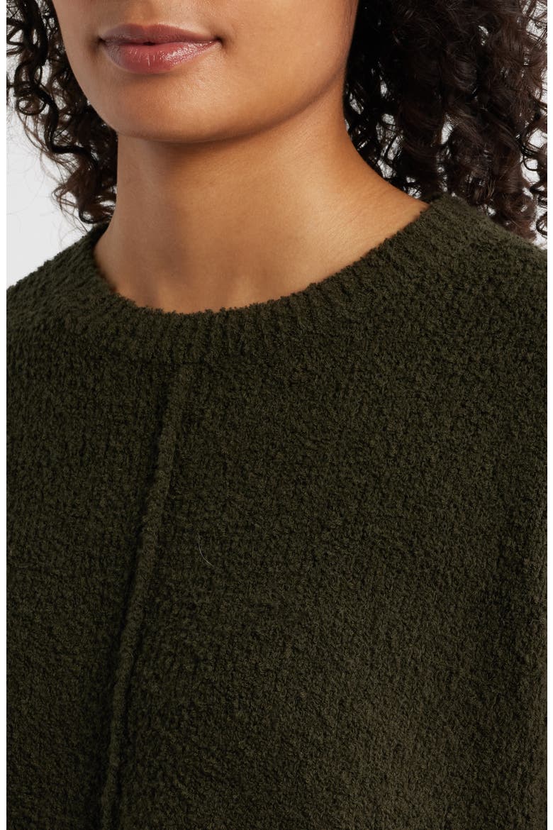 Crewneck Organic Cotton & Wool Blend Sweater, Alternate, color, WOODLAND