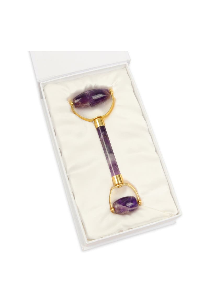 Premium Amethyst Facial Roller, Alternate, color, Purple