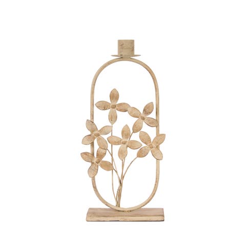 Florence Flower Taper Candle Holder