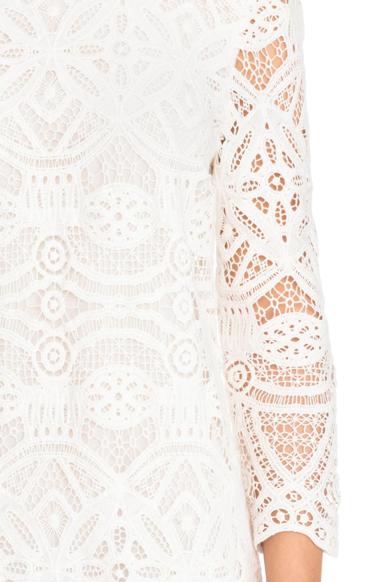 Sézane Sarah Lace Shift Dress, Alternate, color, 