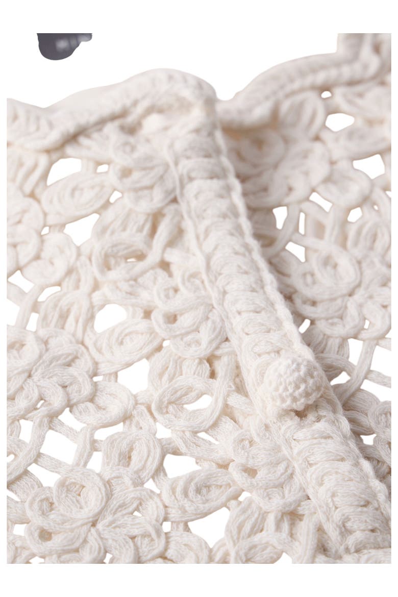Crochet Knit Top, Alternate, color, Ivory