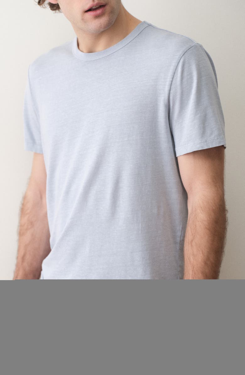 Marine Layer Relaxed Hemp & Cotton T-Shirt, Alternate, color, Soft Chambray