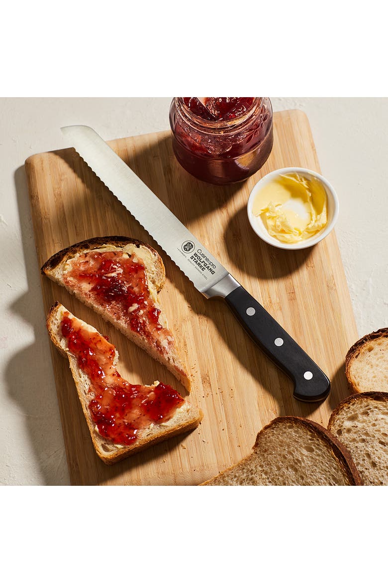 WOLFGANG STARKE 8" Bread Knife, Alternate, color, Black