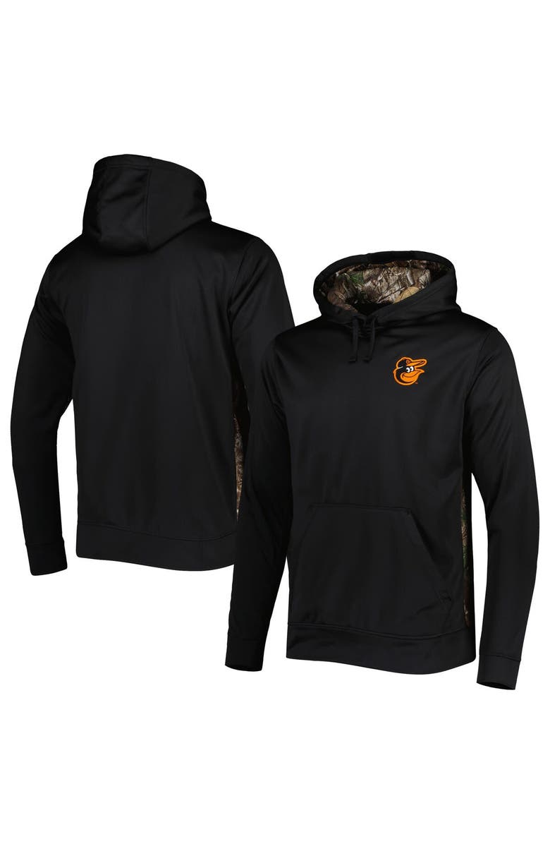 DUNBROOKE Men's Dunbrooke Black/Camo Baltimore Orioles Ranger Pullover Hoodie, Main, color, Black