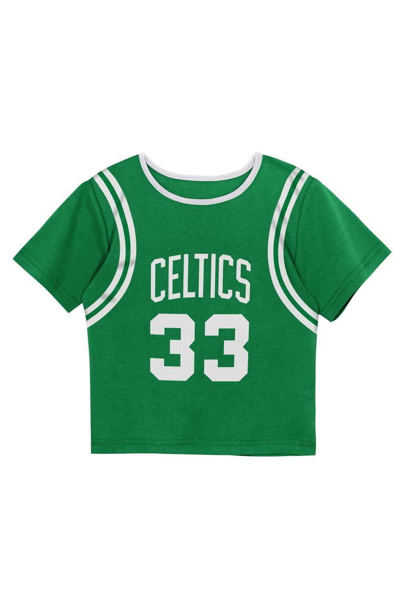 Mitchell & Ness Toddler Mitchell & Ness Larry Bird Kelly Green Boston Celtics 2-Piece Play by Place T-Shirt & Shorts Set, Alternate, color, Kelly Green