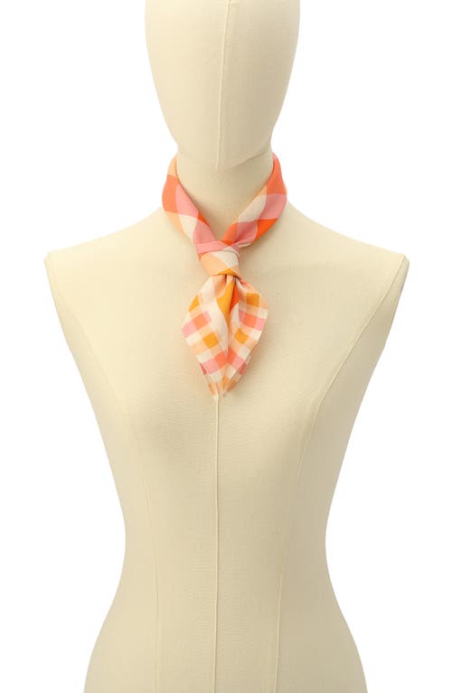 Kate Spade New York Beach Plaid Cotton & Silk Scarf