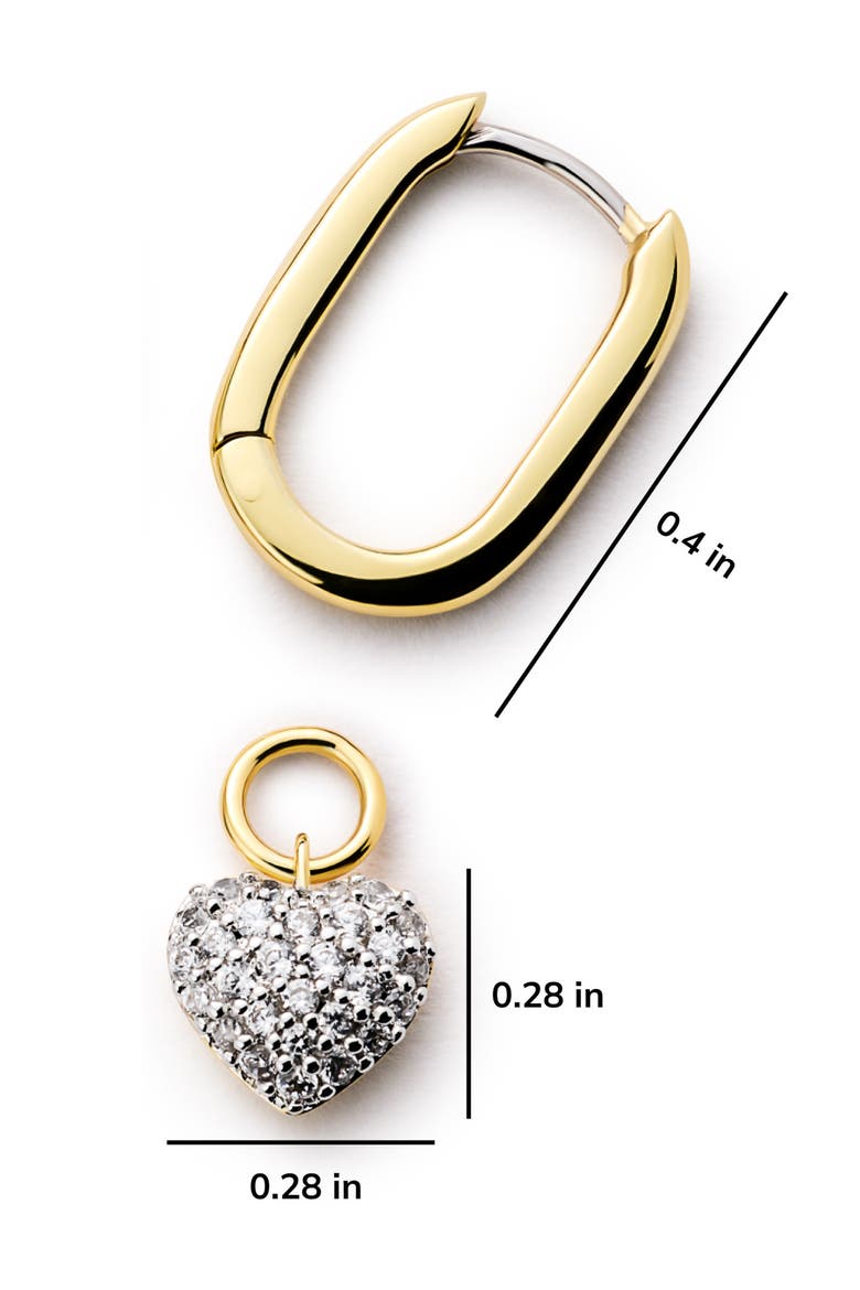 Ellery Hoop Earrings, Alternate, color, GOLD / CLEAR
