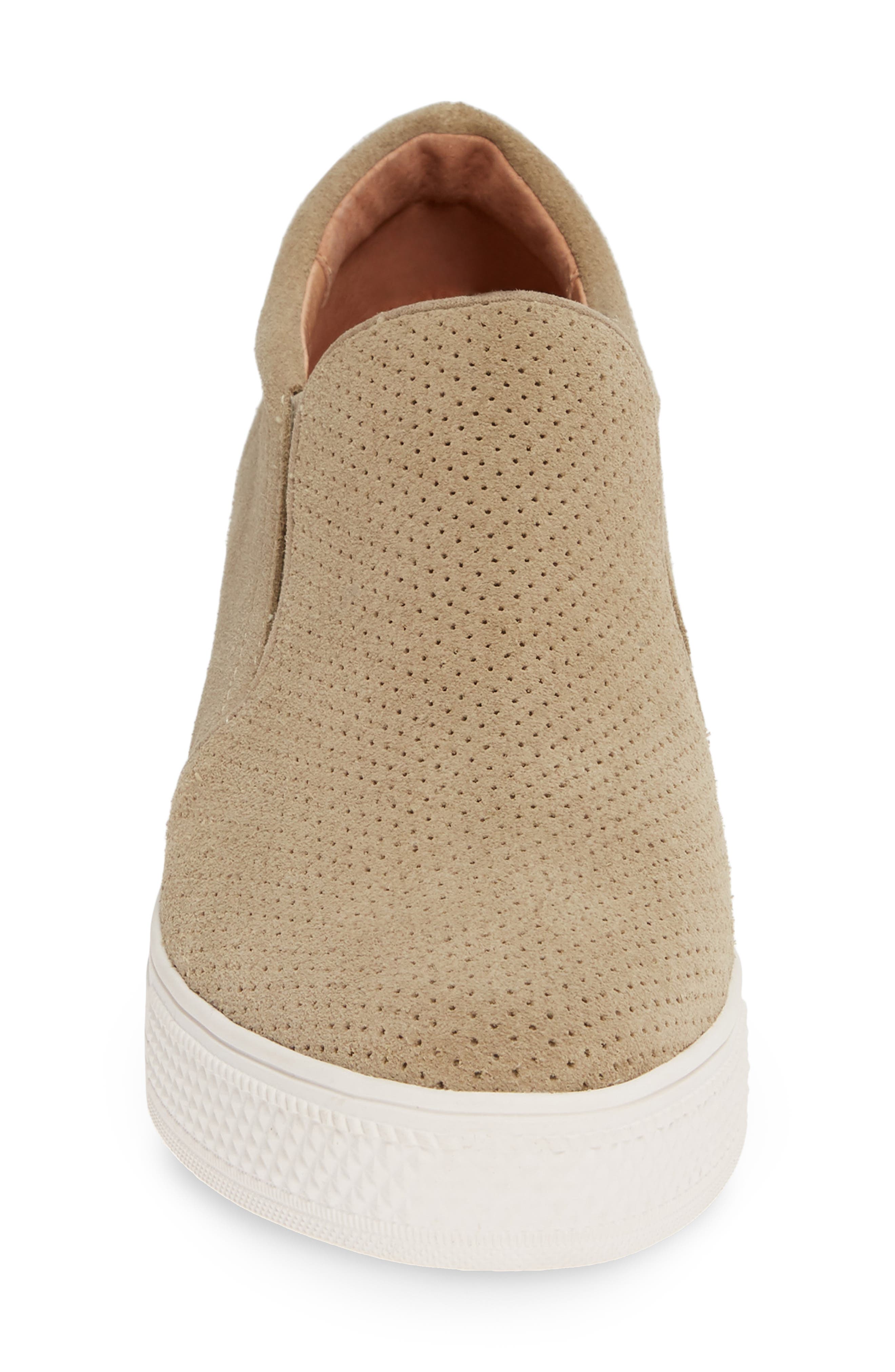 Caslon Allie Wedge Sneaker, Alternate, color, TAUPE SUEDE
