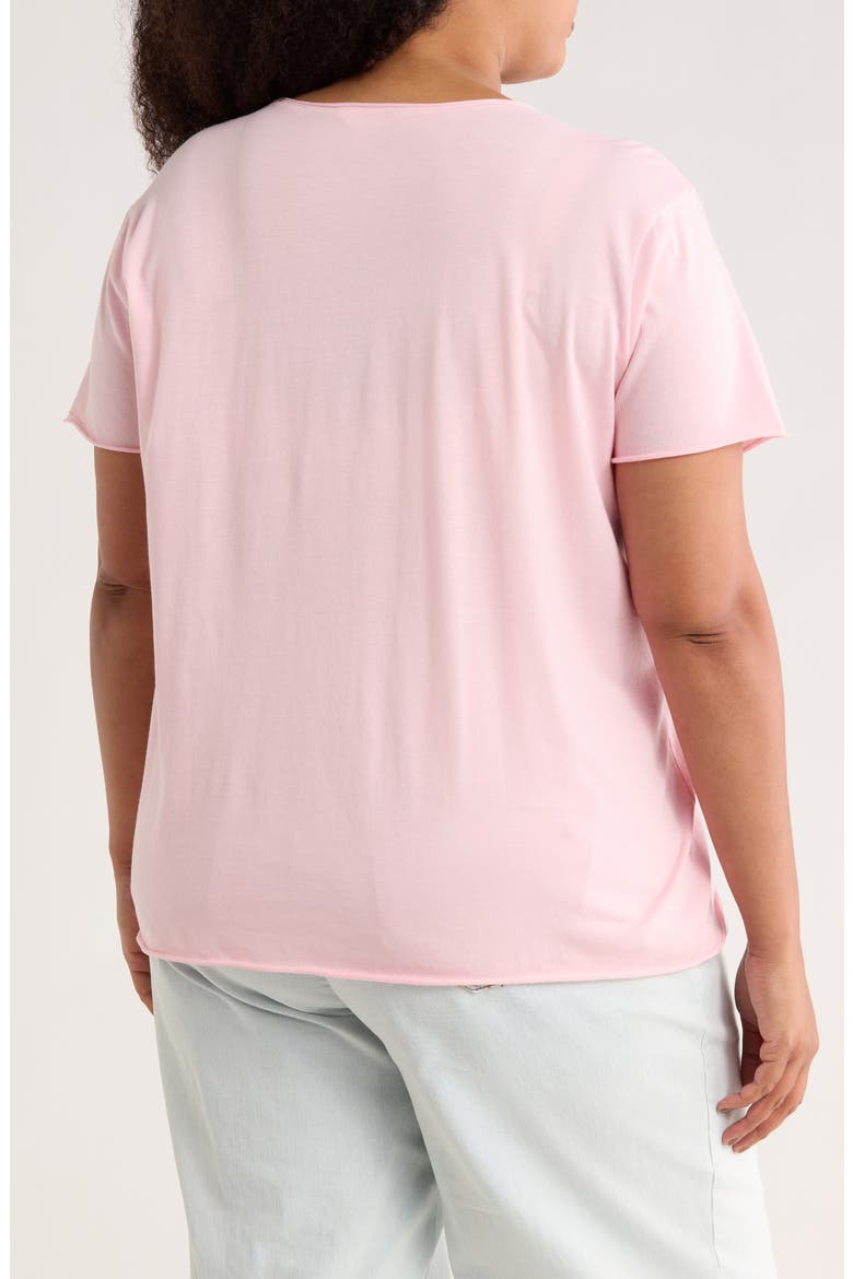 Rolled Burnout Top, Alternate, color, PINK SUNRISE