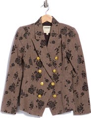 L'AGENCE Bethany Structured Wool Blend Blazer