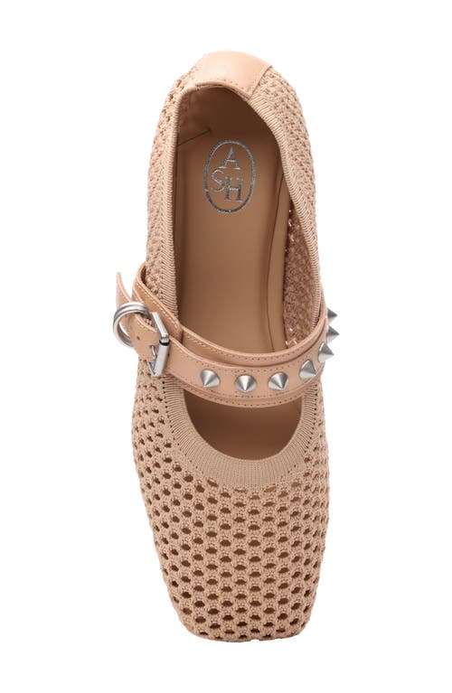 Ash Interwoven Ballerinas In Sand/sand