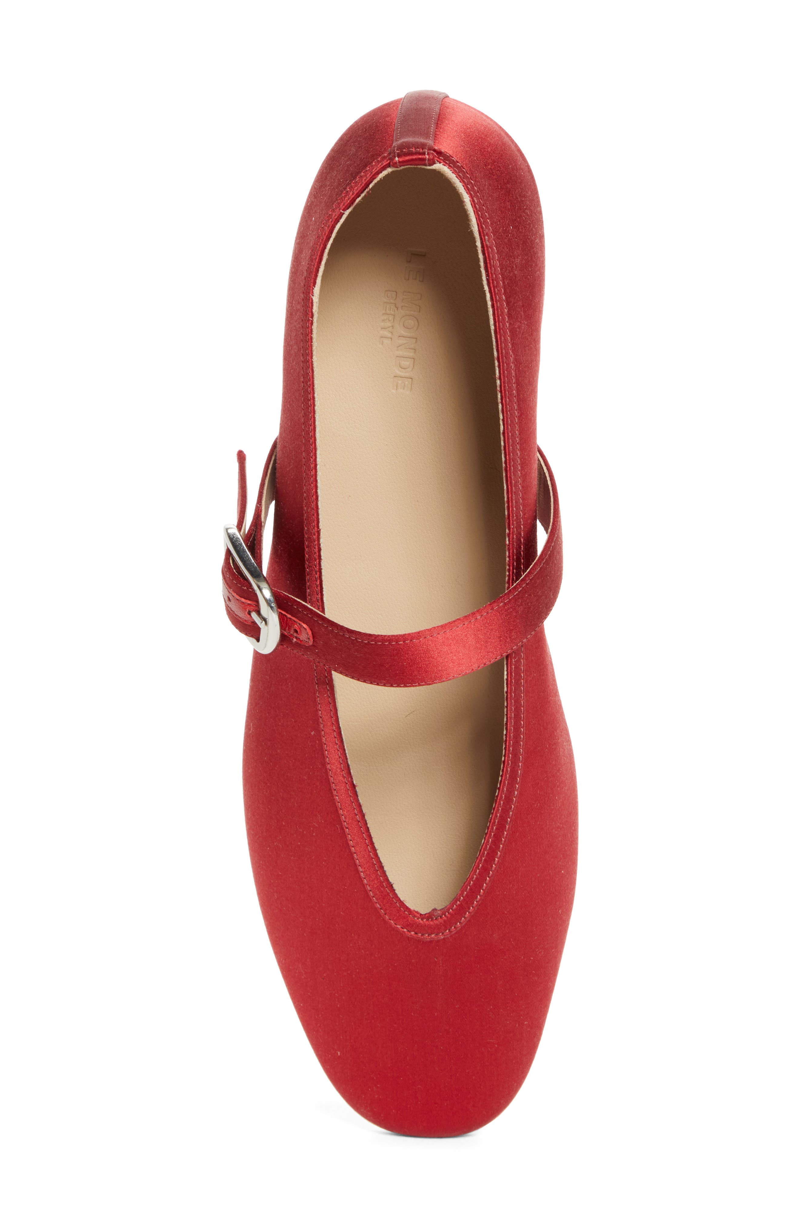 Le Monde Béryl Stella Mary Jane Flat, Alternate, color, Tomato