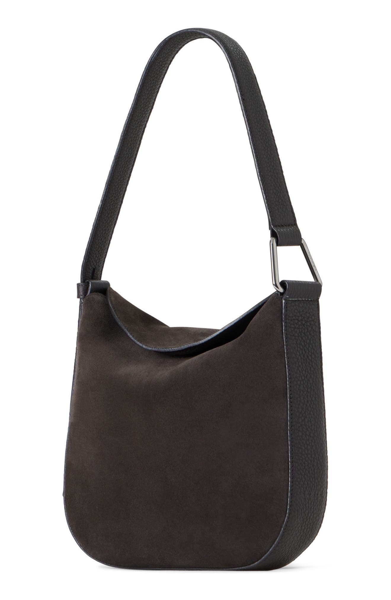 Akris Small Anna Suede Hobo Bag, Alternate, color, 