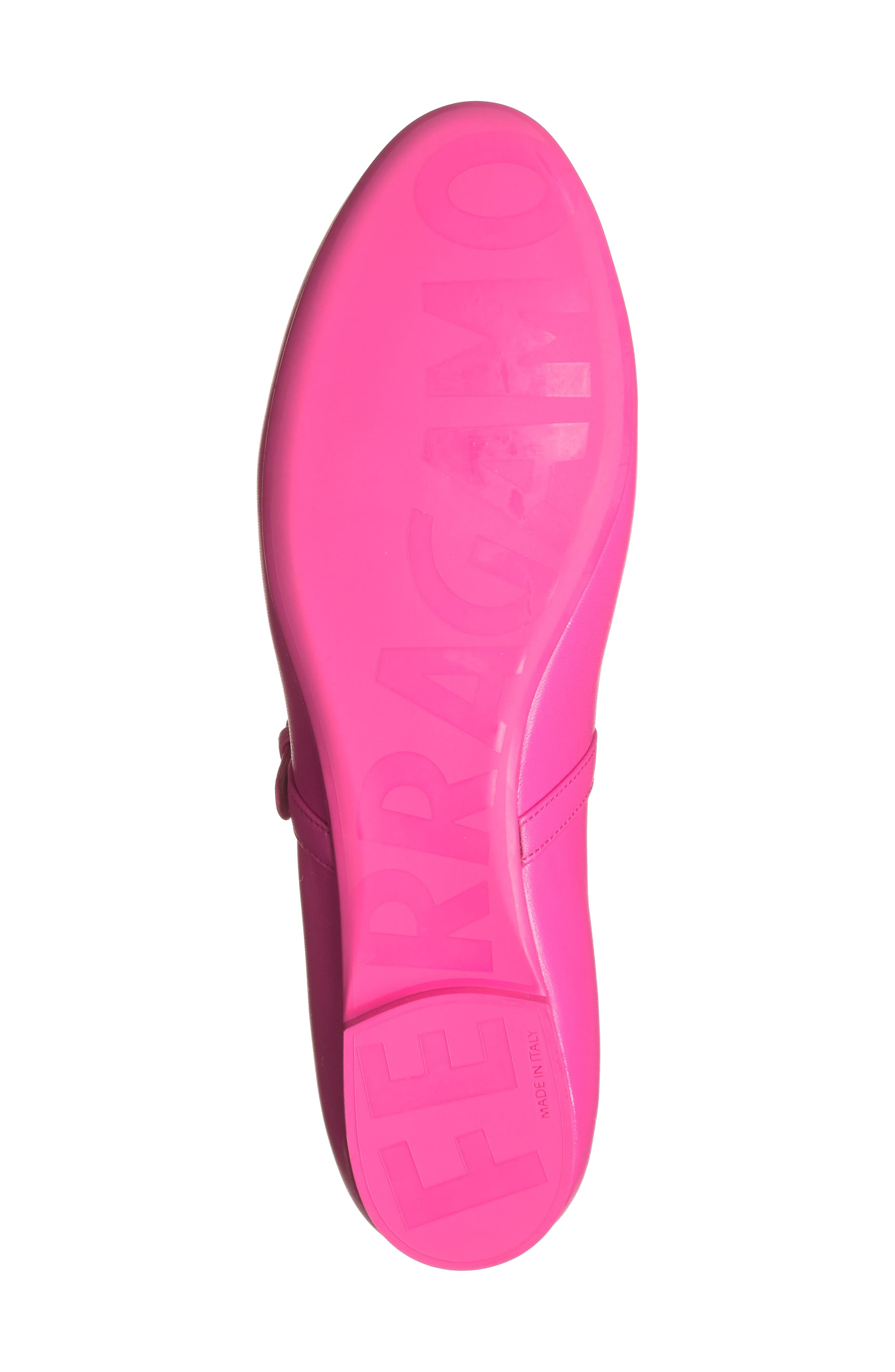 FERRAGAMO Lizz Leather Mary Jane Flat, Alternate, color, 
