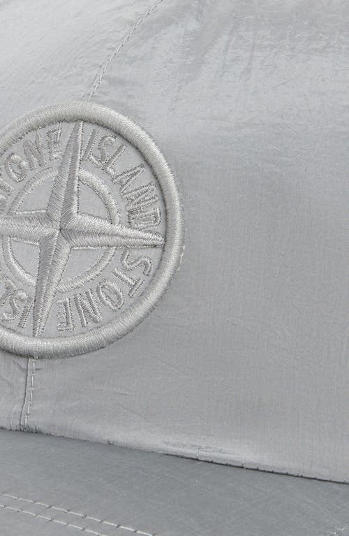 Stone Island Baseball Cap In Nylon Mesh Fabric In Gray