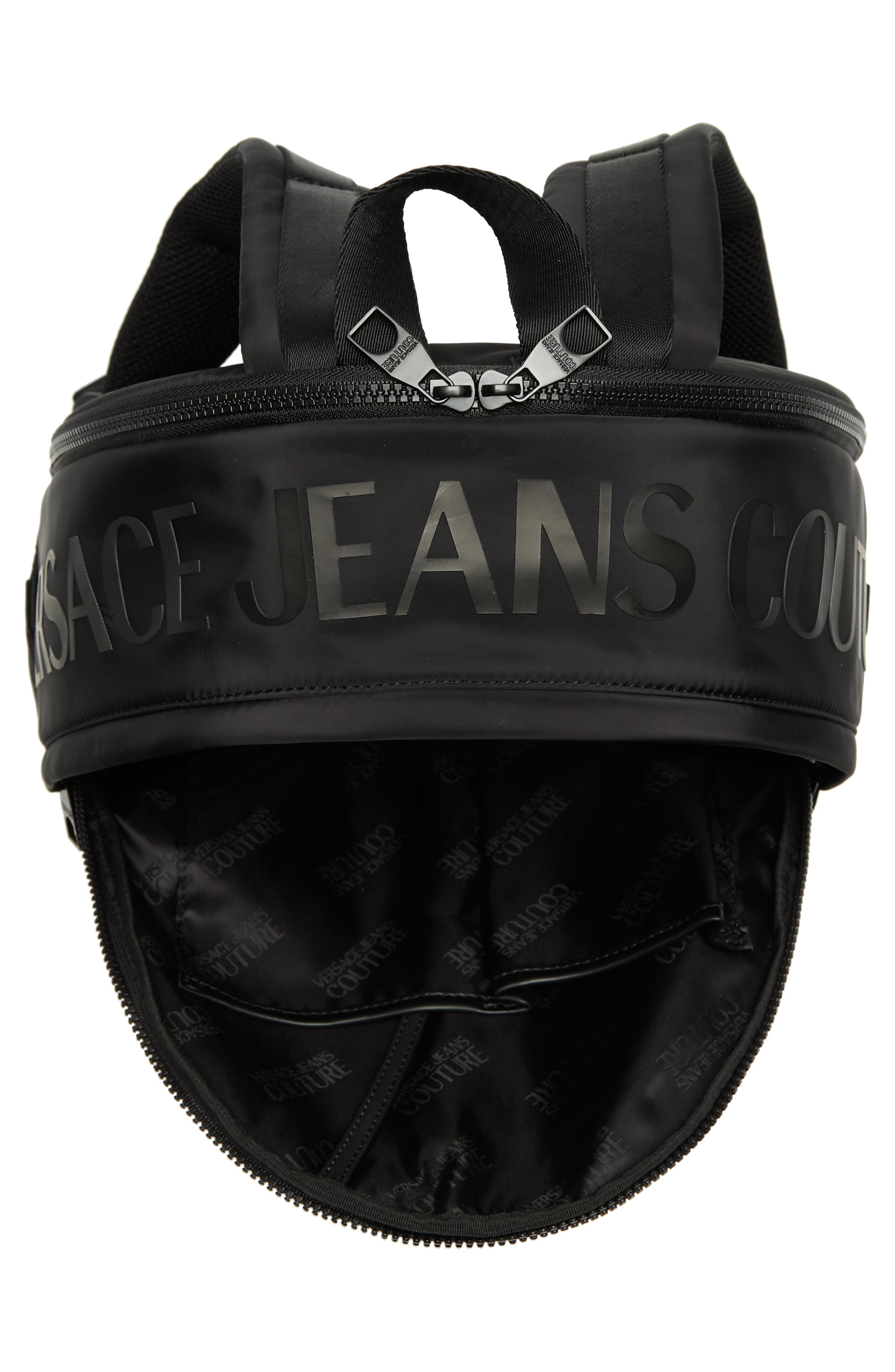 Versace Jeans Logo Print Backpack, Alternate, color, 