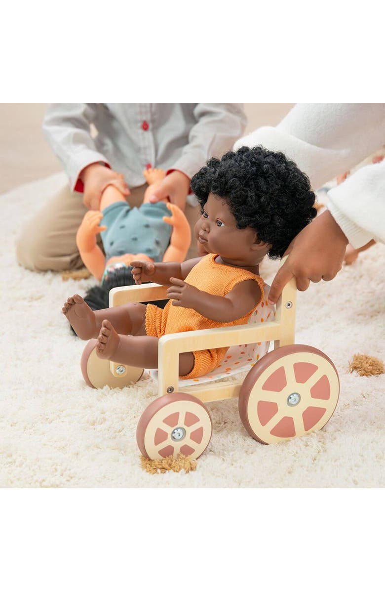 Miniland Weelchair For 15'' Dolls, Alternate, color, Beige Multi