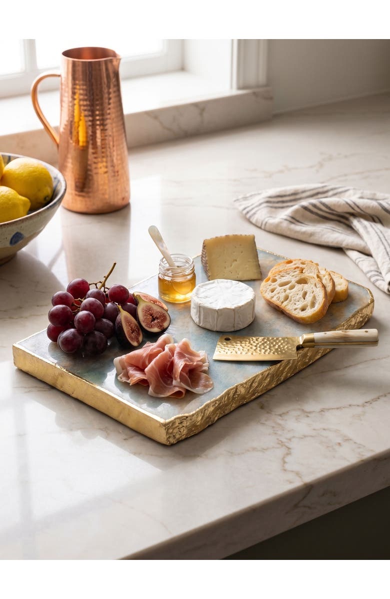 GAURI KOHLI Dazzle Cheese Board, Alternate, color, Aventurine