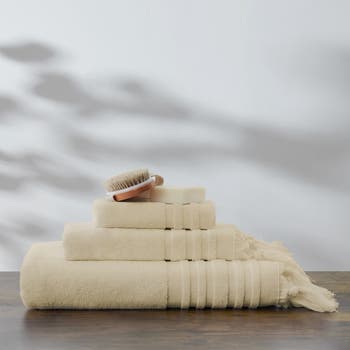 Ava Tied Fringe Bath Towel