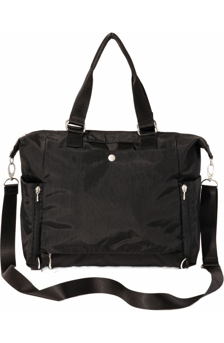 BAGGALLINI Trifecta Convertible Backpack with RFID Wristlet, Alternate, color, Black