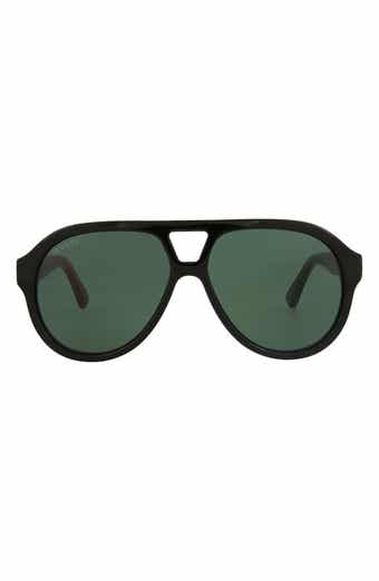 56mm Aviator Sunglasses