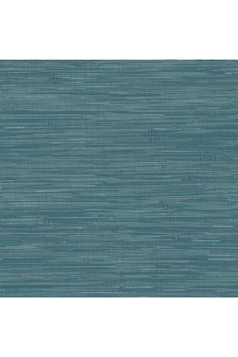 Navy Grassweave Peel & Stick Wallpaper, Main, color, BLUE
