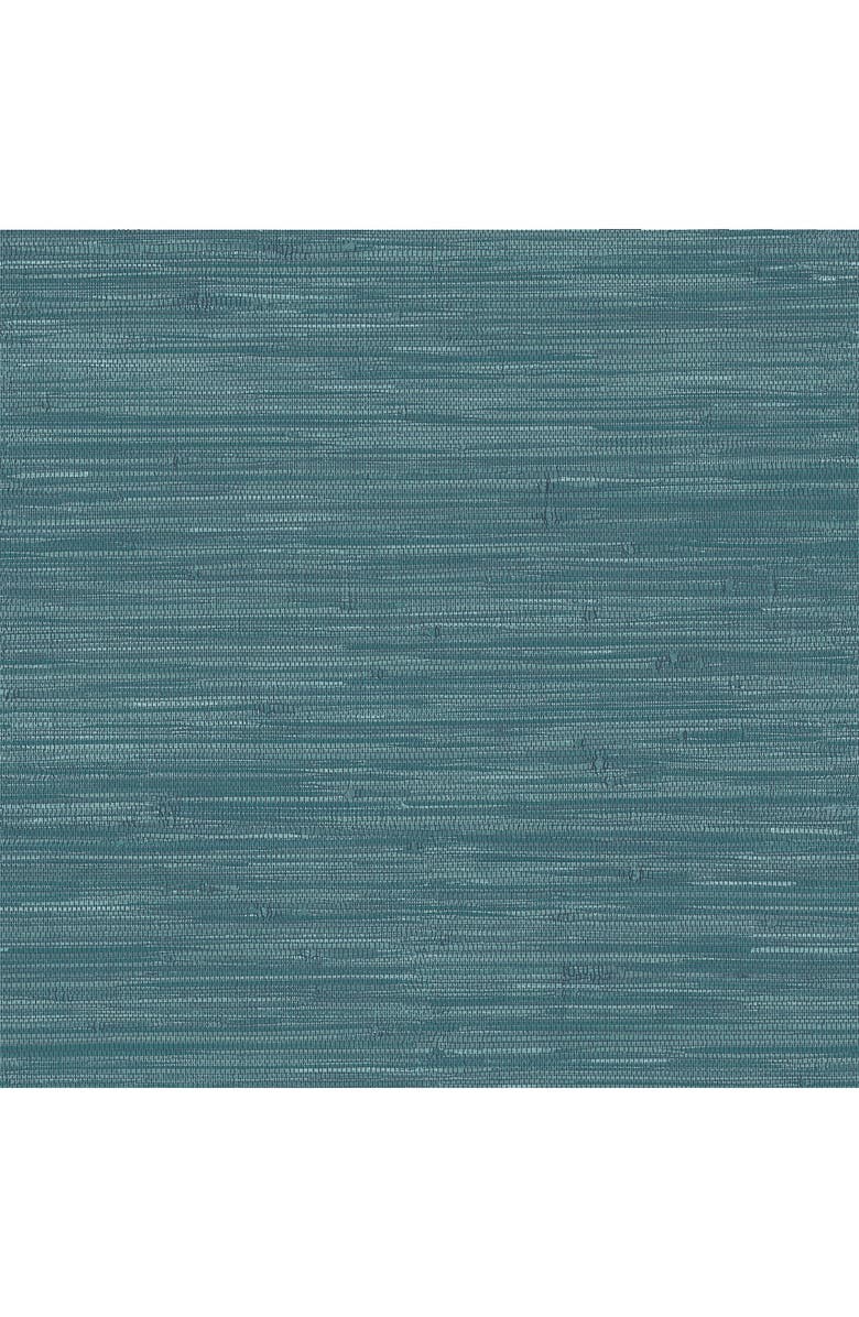 Wallpops Navy Grassweave Peel & Stick Wallpaper, Main, color, Blue