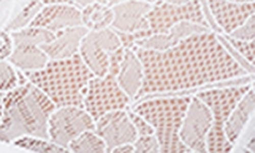 On Gossamer Luxe Lace Chemise & Thong Set In White