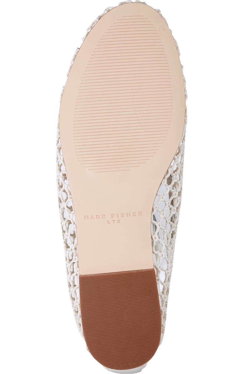 Marc Fisher LTD Jazlyn Pointed Toe Flat, Alternate, color, Ivory