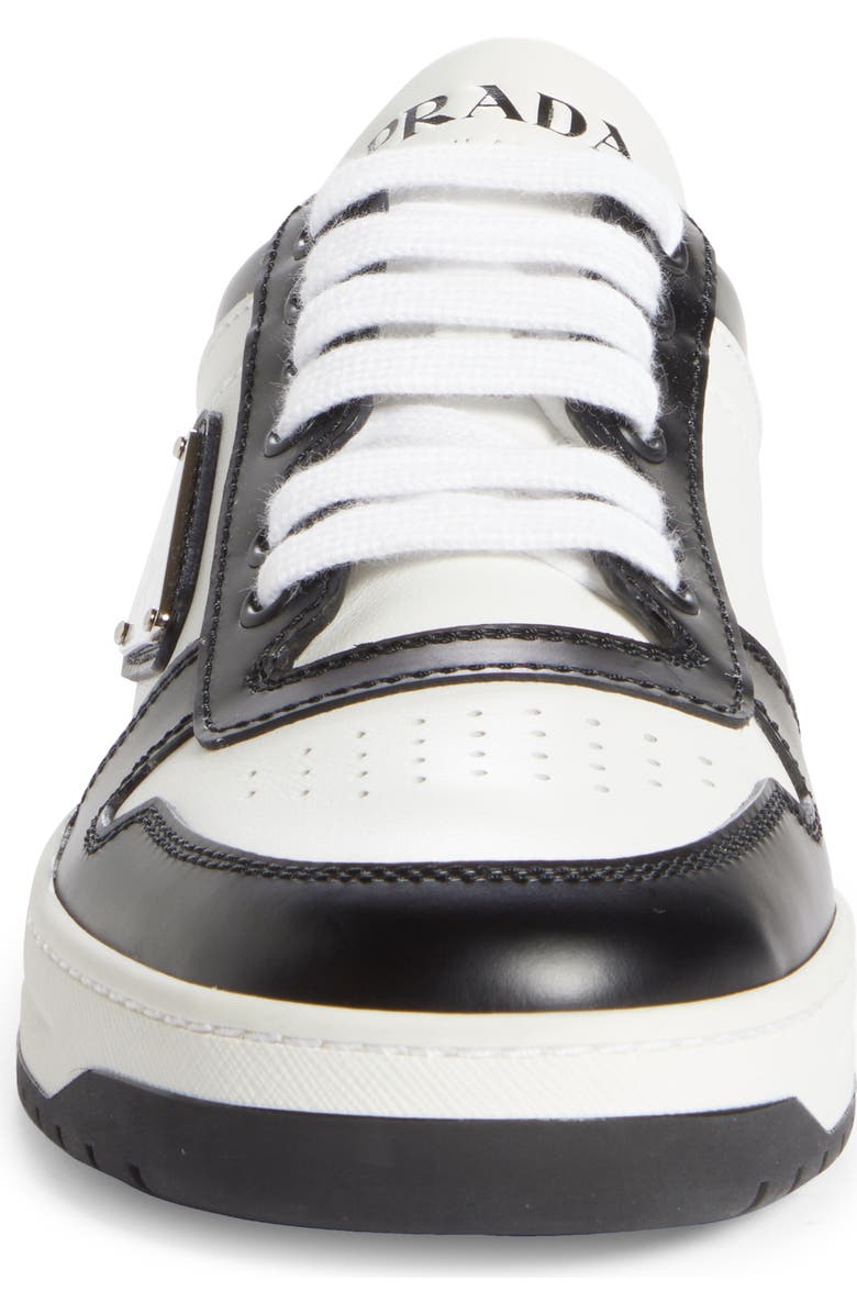 Prada Logo Sport Sneaker, Alternate, color, Bianco/ Nero